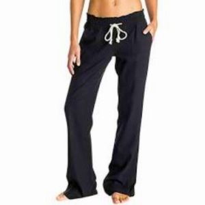 Roxy Oceanside Linen Blend Beach Pants XL Deep Navy
